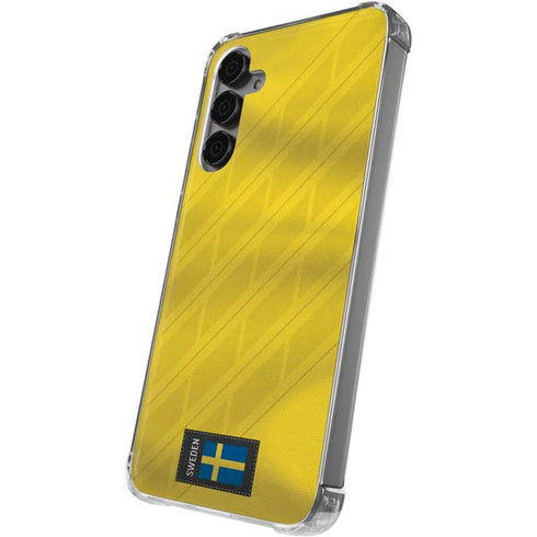 Sweden Soccer Flag Galaxy S24 Plus Clear Case